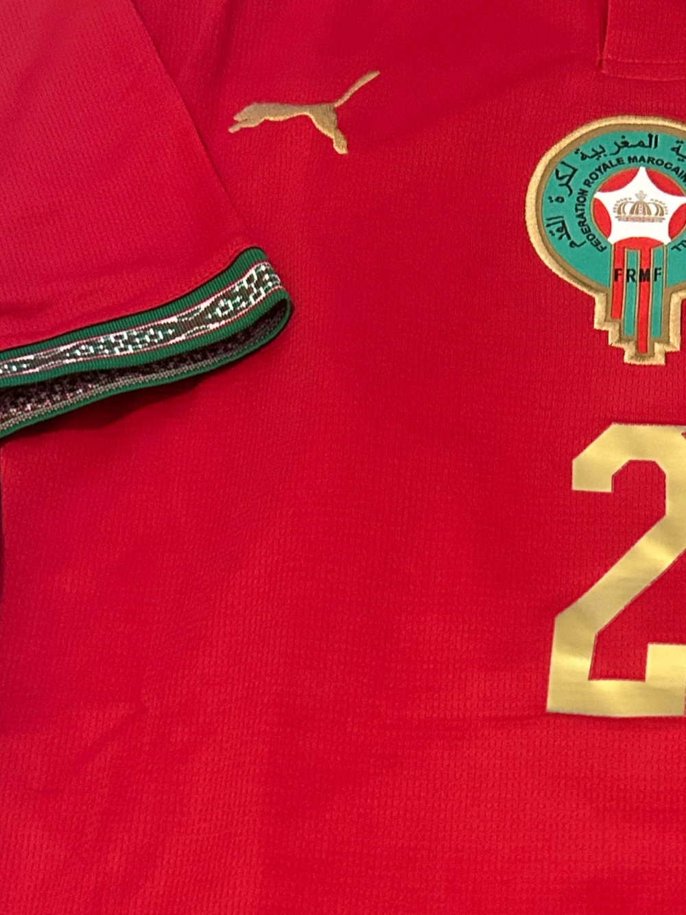 Puma MOROCCO National Team ACHRAF HAKIMI SOCCER JERSEY Sz M.L,XL,2X  NEW w TAGS - Picture 7 of 7